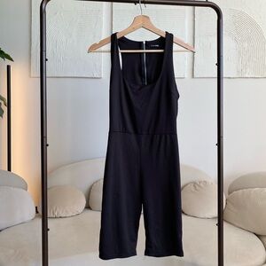 Fashion Nova Classic Black Sleeveless Jumpsuit